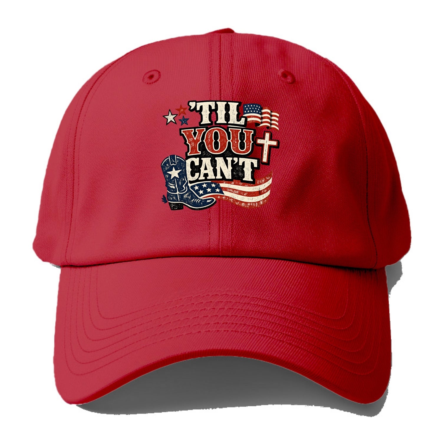 Til You Cant - Patriot Cross - Baseball Cap