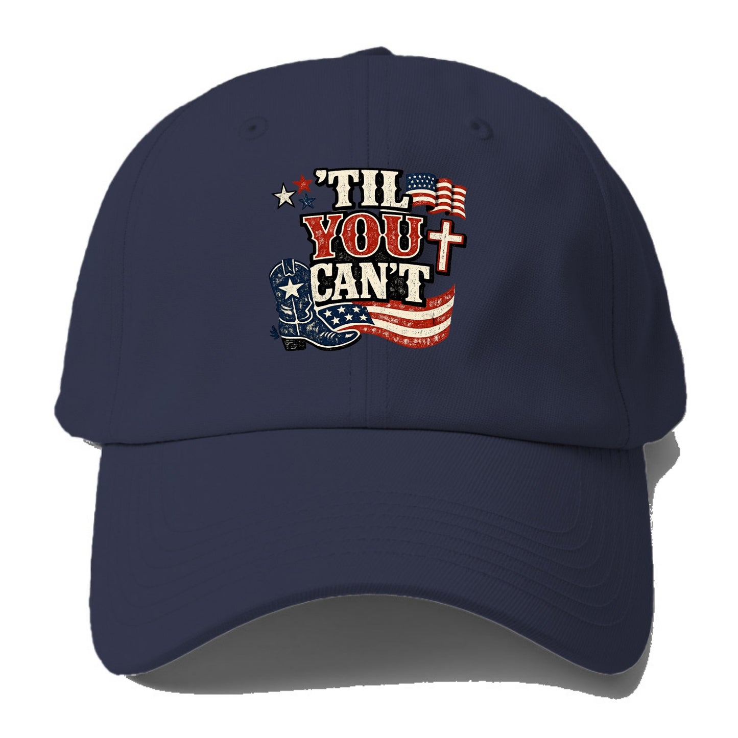 Til You Cant - Patriot Cross - Baseball Cap