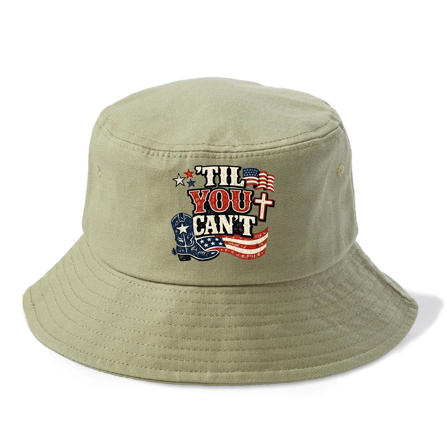Til You Cant - Patriot Cross - Bucket Hat