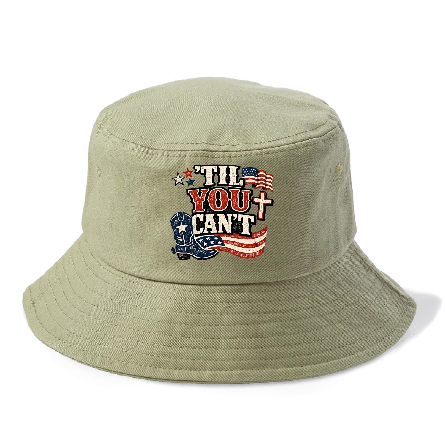Til You Cant - Patriot Cross - Bucket Hat