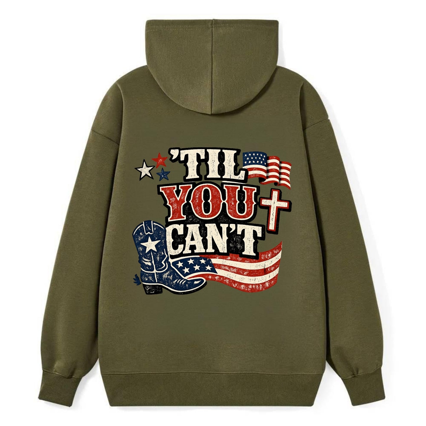 Til You Cant - Patriot Cross - Classic Pullover Hoodie