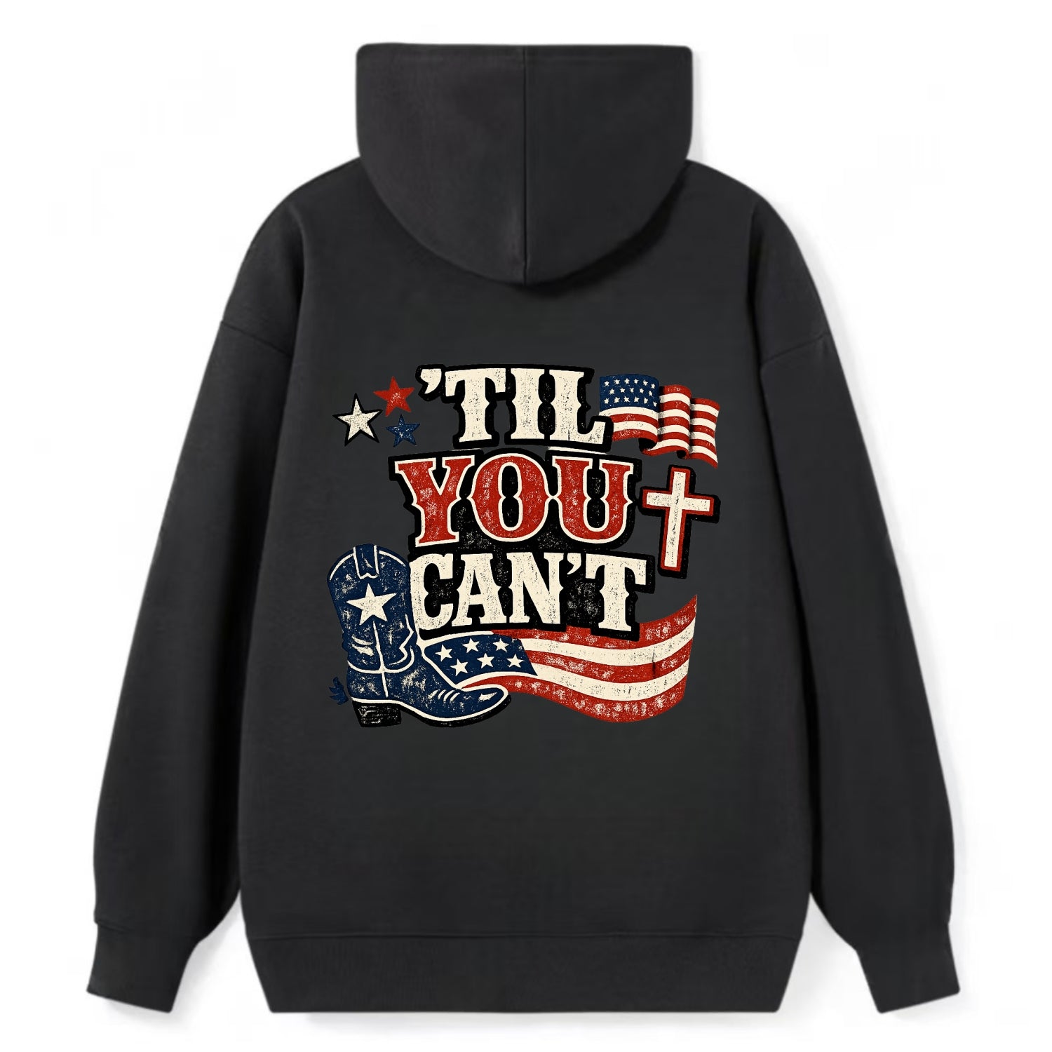 Til You Cant - Patriot Cross - Classic Pullover Hoodie