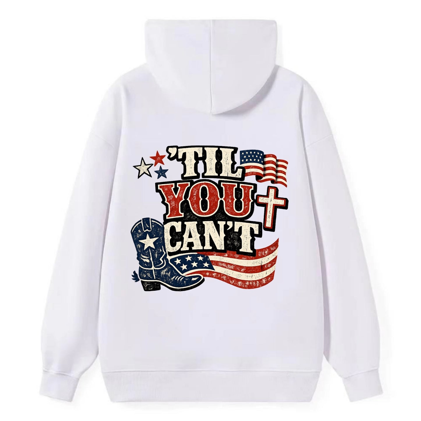 Til You Cant - Patriot Cross - Classic Pullover Hoodie