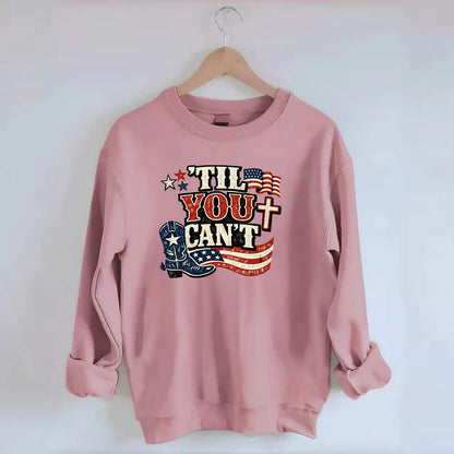 Til You Cant - Patriot Cross - Crewneck Sweatshirt