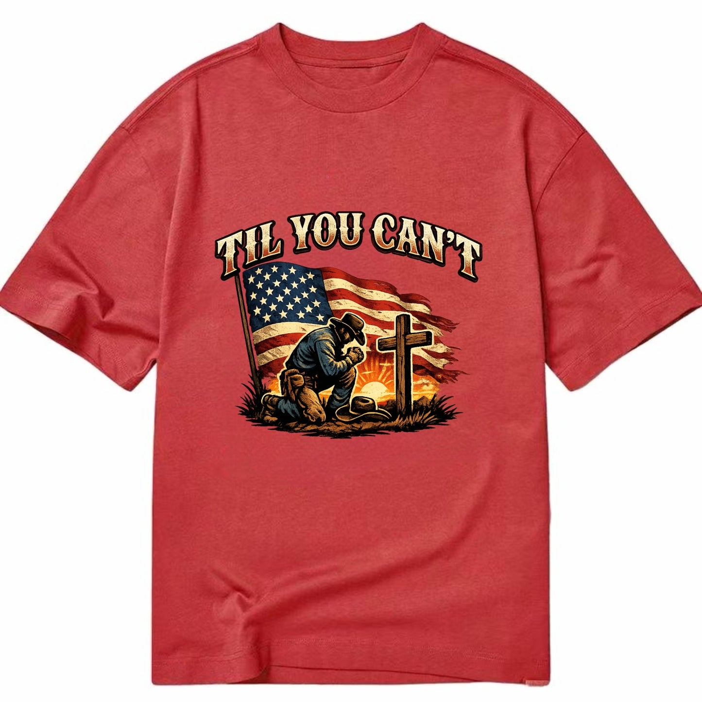 Til You Cant - Praying Cowboy - Classic T-shirt
