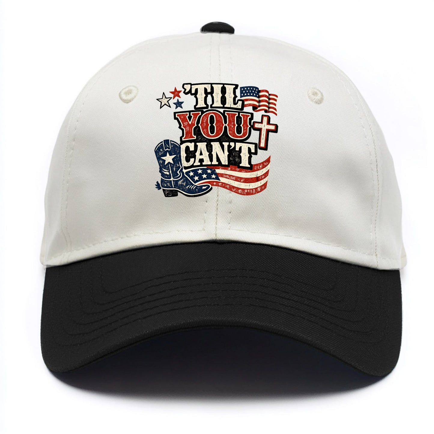 Til You Cant - Patriot Cross - Two Tone Cap
