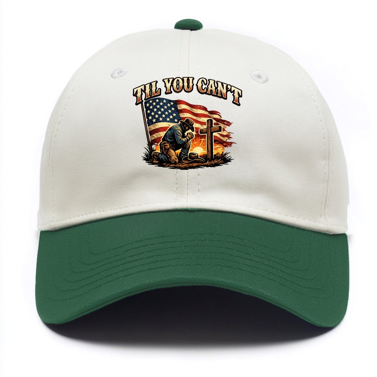 Til You Cant - Praying Cowboy - Two Tone Cap