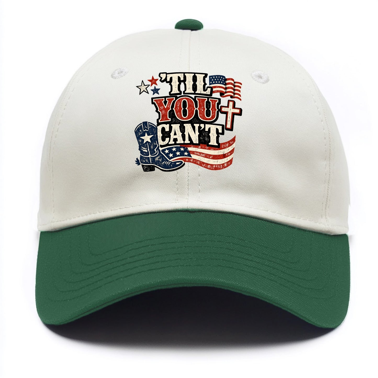 Til You Cant - Patriot Cross - Two Tone Cap