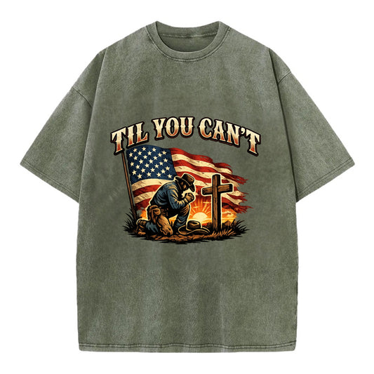 Til You Cant - Praying Cowboy - Vintage T-shirt