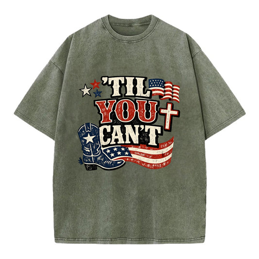 Til You Cant - Patriot Cross - Vintage T-shirt
