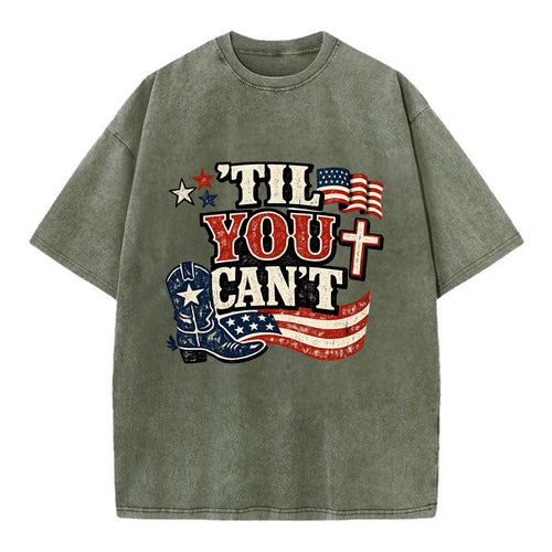 Til You Cant - Patriot Cross - Vintage T-shirt