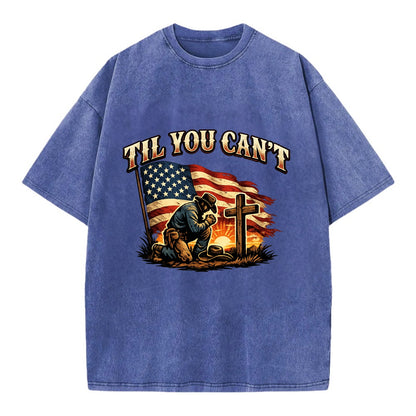 Til You Cant - Praying Cowboy - Vintage T-shirt