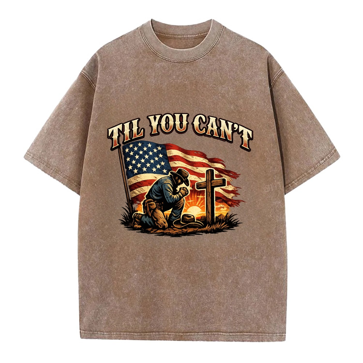 Til You Cant - Praying Cowboy - Vintage T-shirt