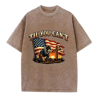 Til You Cant - Praying Cowboy - Vintage T-shirt