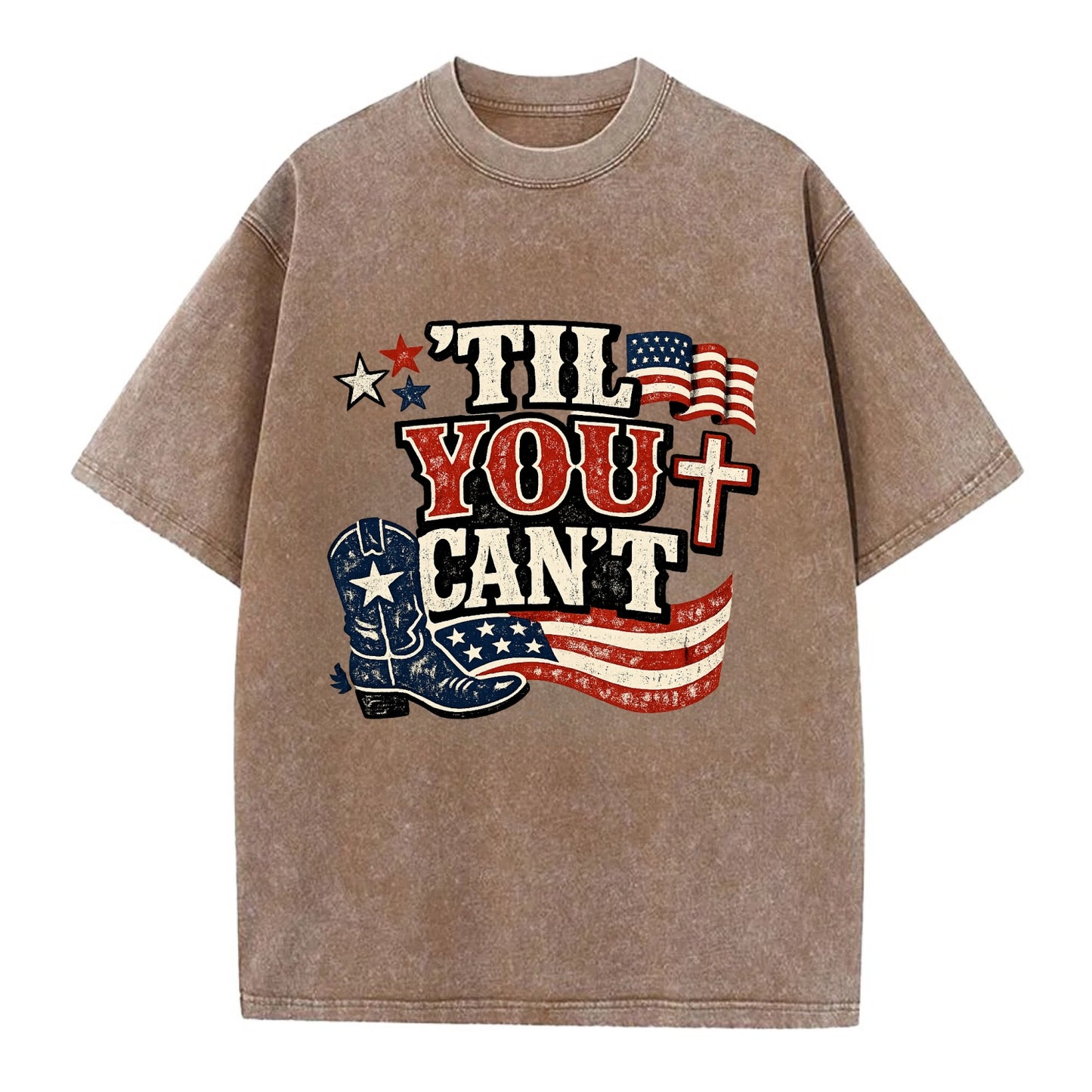 Til You Cant - Patriot Cross - Vintage T-shirt