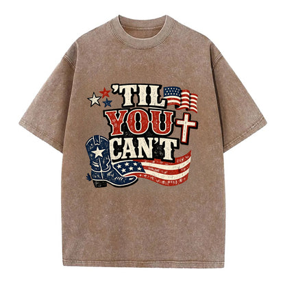 Til You Cant - Patriot Cross - Vintage T-shirt