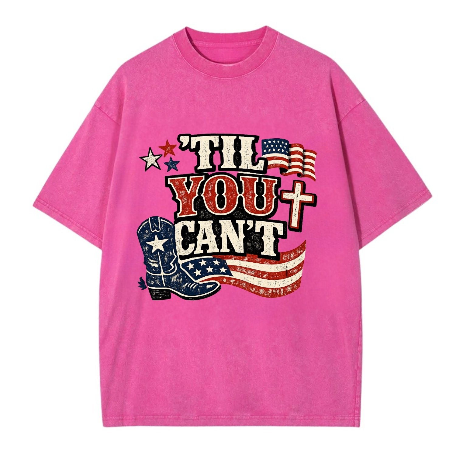 Til You Cant - Patriot Cross - Vintage T-shirt