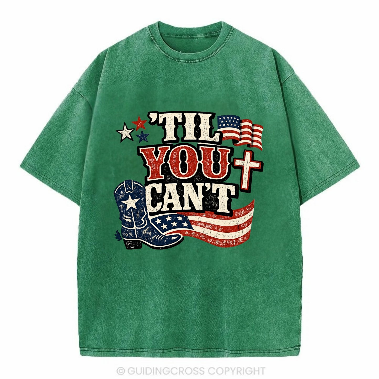 Til You Cant - Patriot Cross - Vintage T-shirt