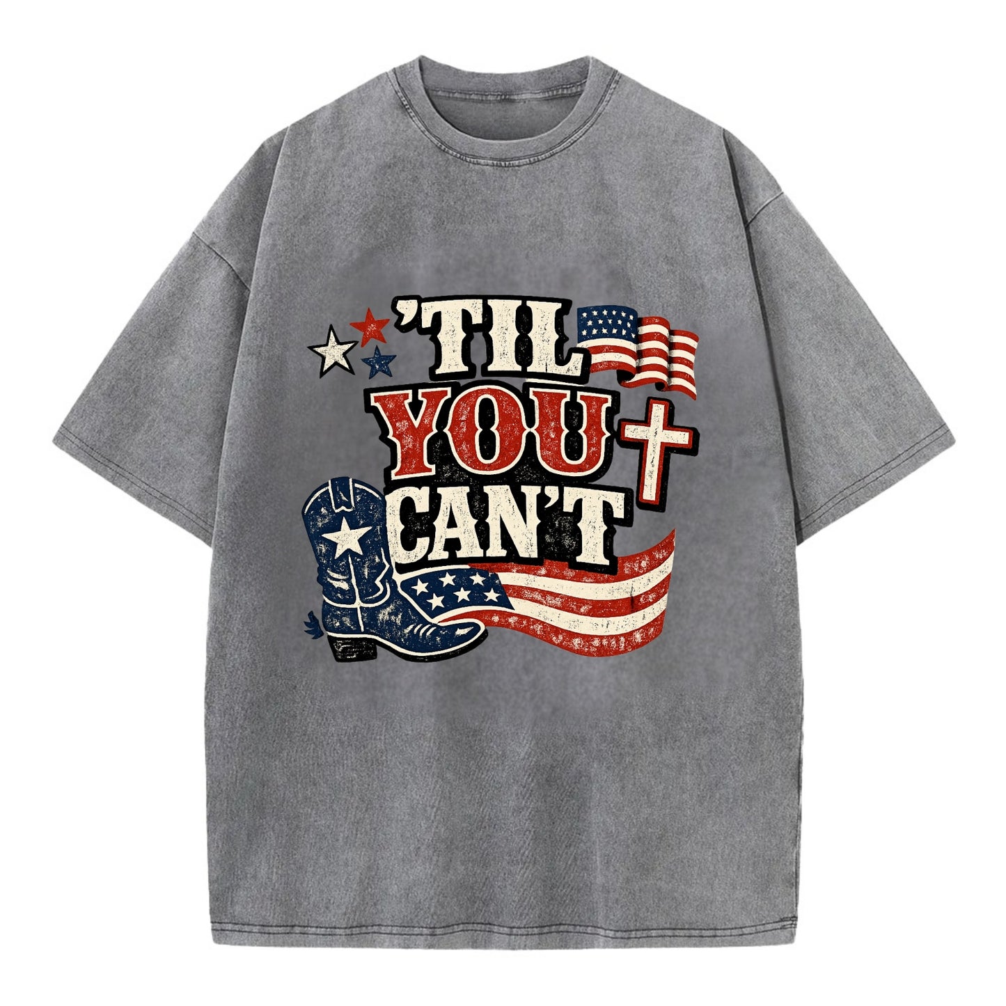 Til You Cant - Patriot Cross - Vintage T-shirt