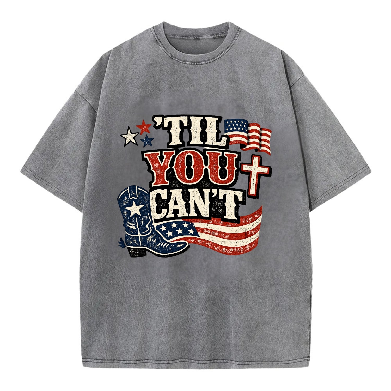 Til You Cant - Patriot Cross - Vintage T-shirt