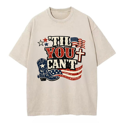 Til You Cant - Patriot Cross - Vintage T-shirt