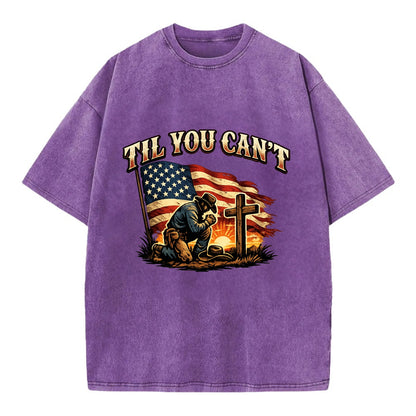 Til You Cant - Praying Cowboy - Vintage T-shirt