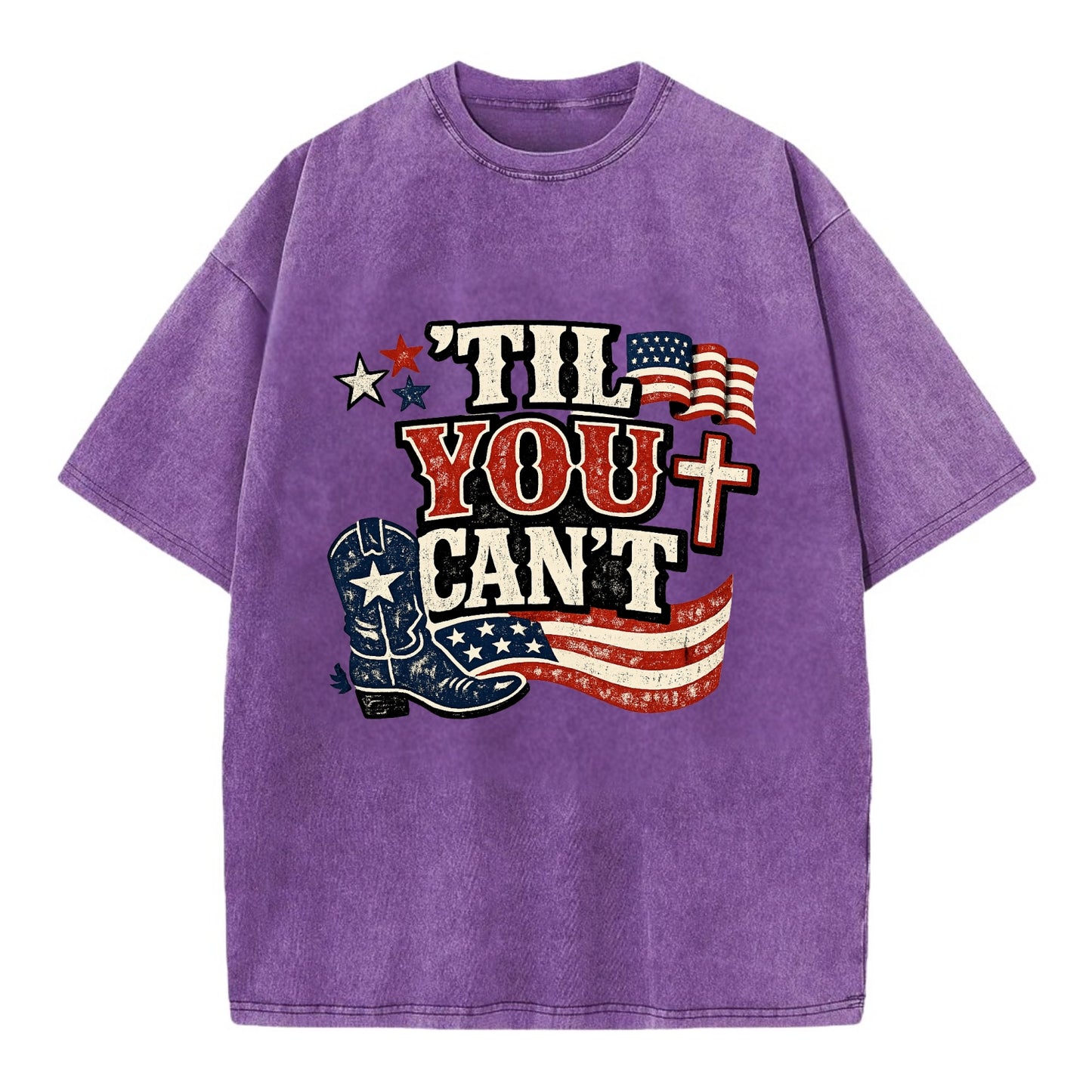 Til You Cant - Patriot Cross - Vintage T-shirt