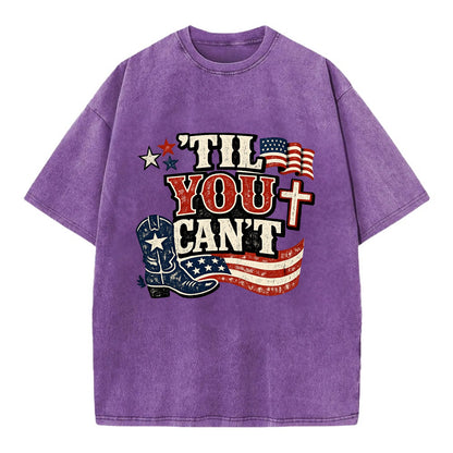 Til You Cant - Patriot Cross - Vintage T-shirt