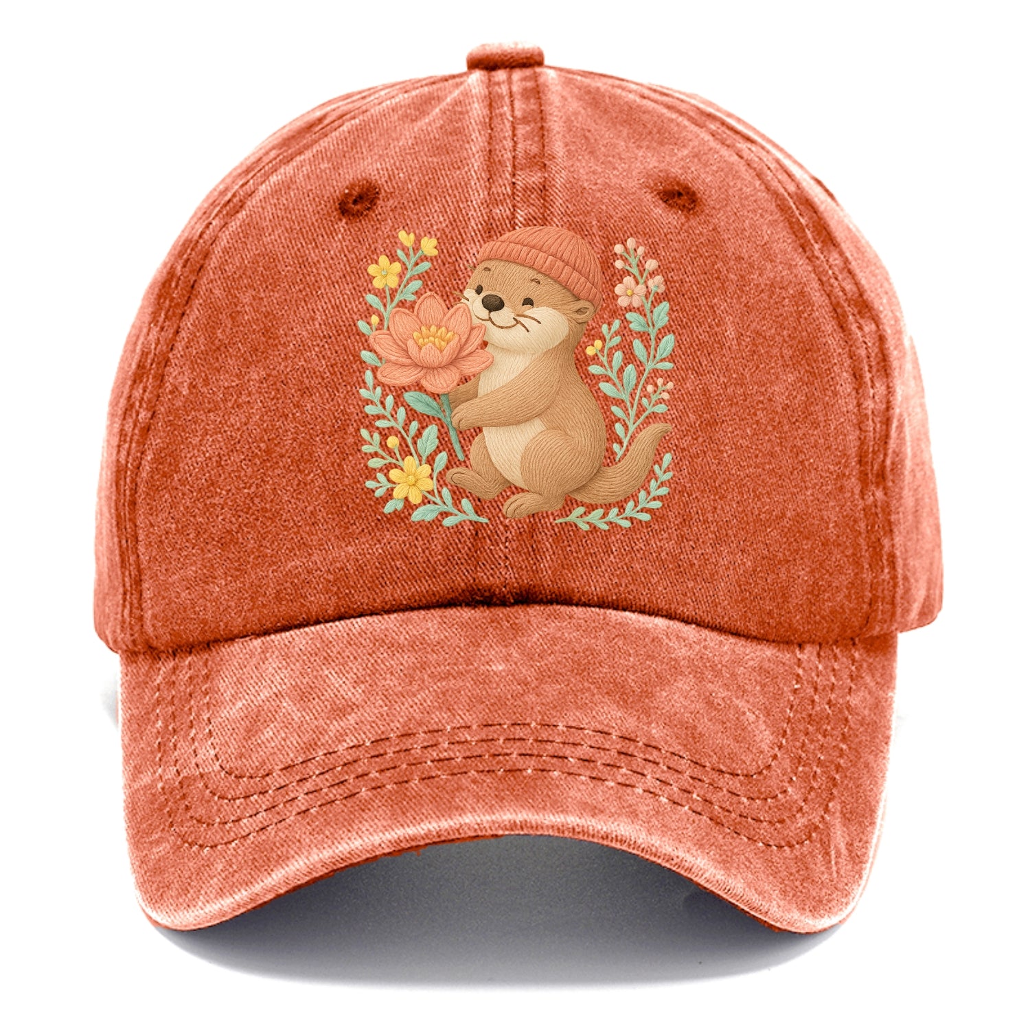 Peach Otter - Classic Cap - Terracotta Clay(Orange)