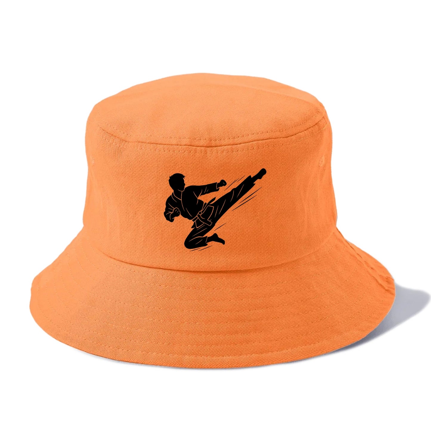 Korean taekwondo flying kick - Bucket Hat - Terracotta Clay(Orange)