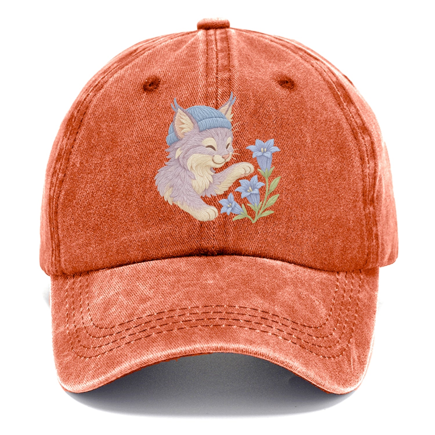 Lynx and Gentian  - Classic Cap - Terracotta Clay(Orange)
