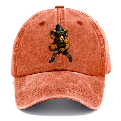 Mile High Bighorn wearing Nuggets beanie with mountain patch and wayfarer sunglasses - Classic Cap - Terracotta Clay(Orange)