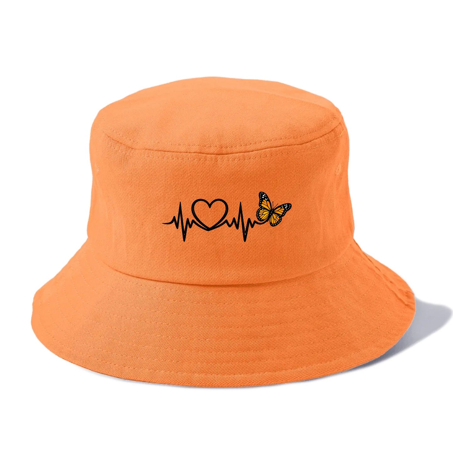 Heartbeat Butterfly - Bucket Hat - Terracotta Clay(Orange)