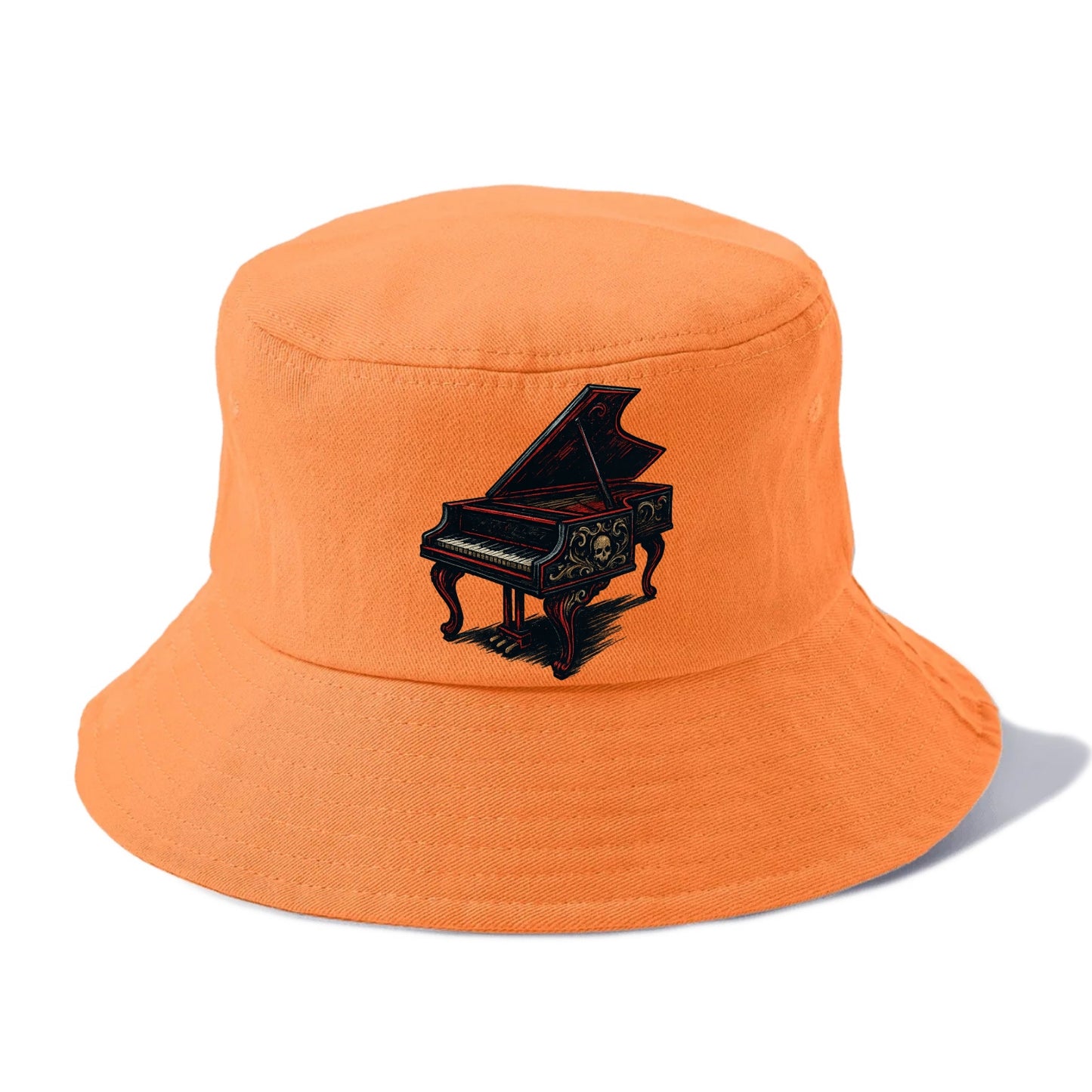 Harpsichord with baroque decorative styling - Bucket Hat - Terracotta Clay(Orange)