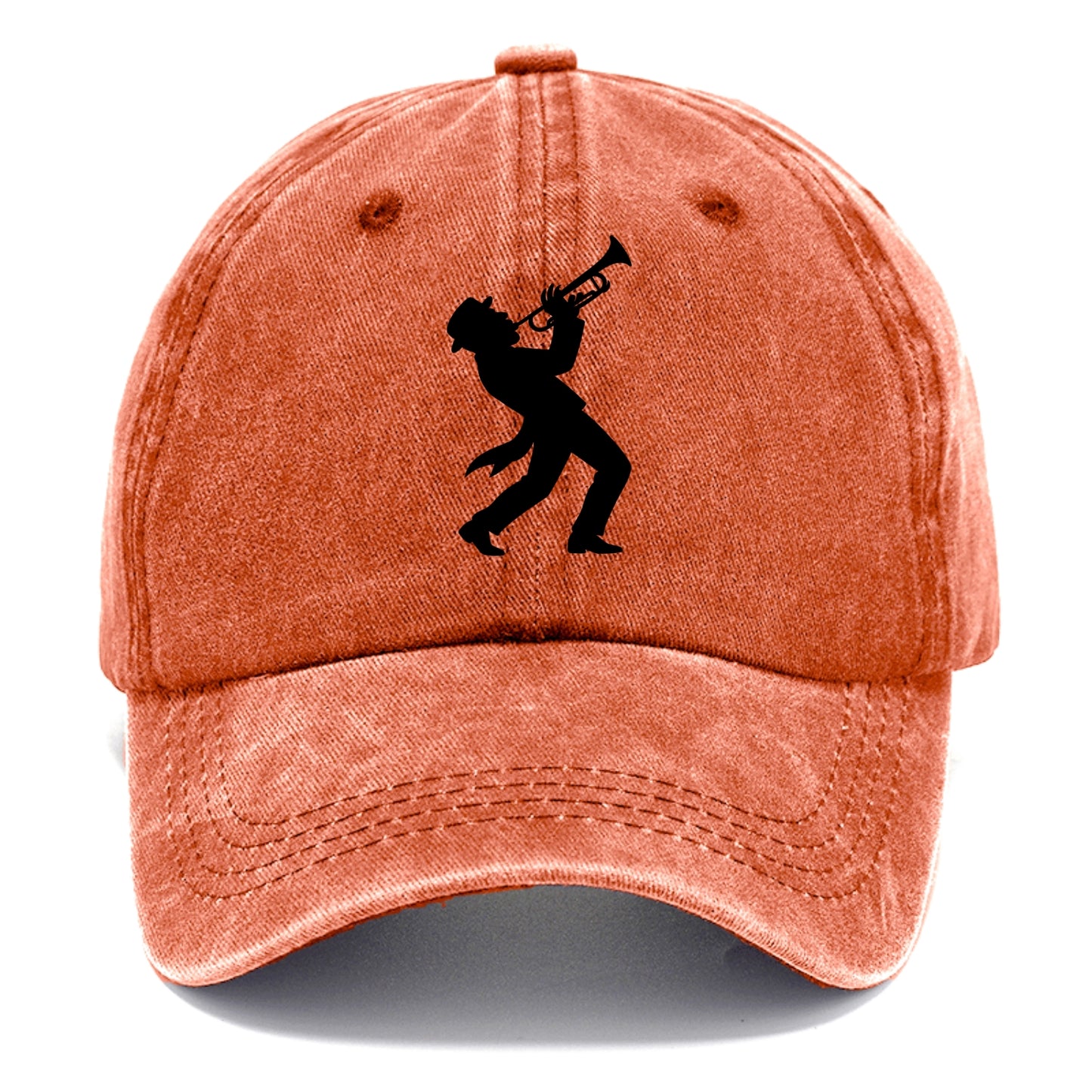 Trumpet player hitting high note - Classic Cap - Terracotta Clay(Orange)
