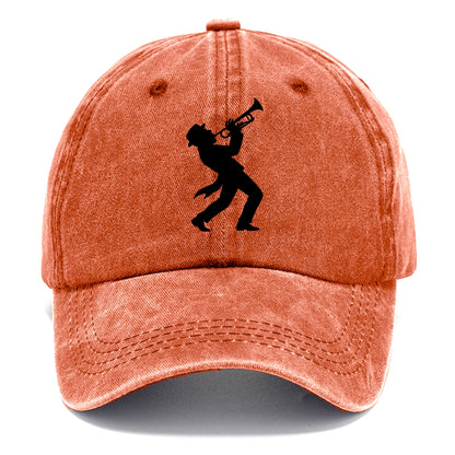 Trumpet player hitting high note - Classic Cap - Terracotta Clay(Orange)