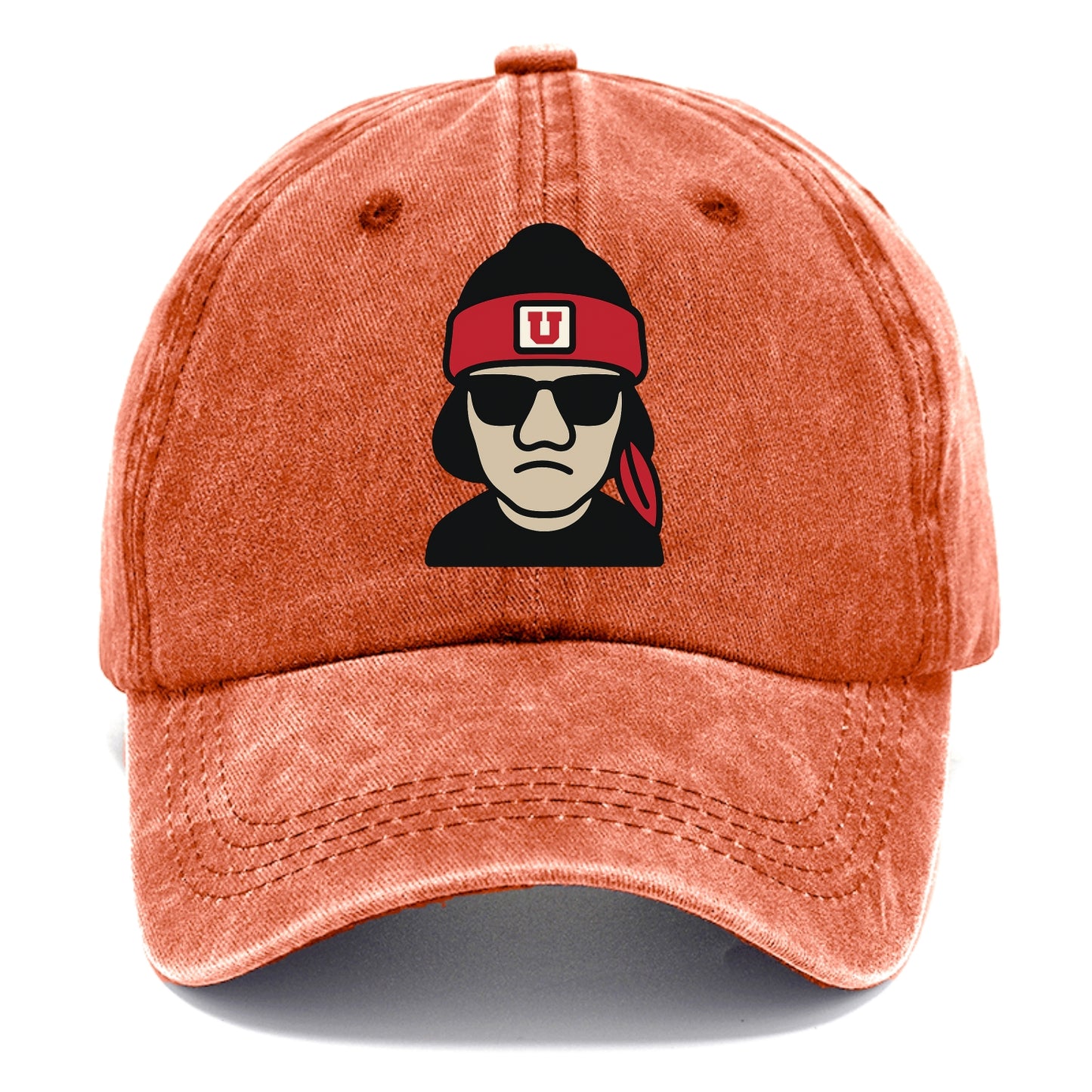 Salt Lake Ute wearing Utah beanie with U patch - Classic Cap - Terracotta Clay(Orange)