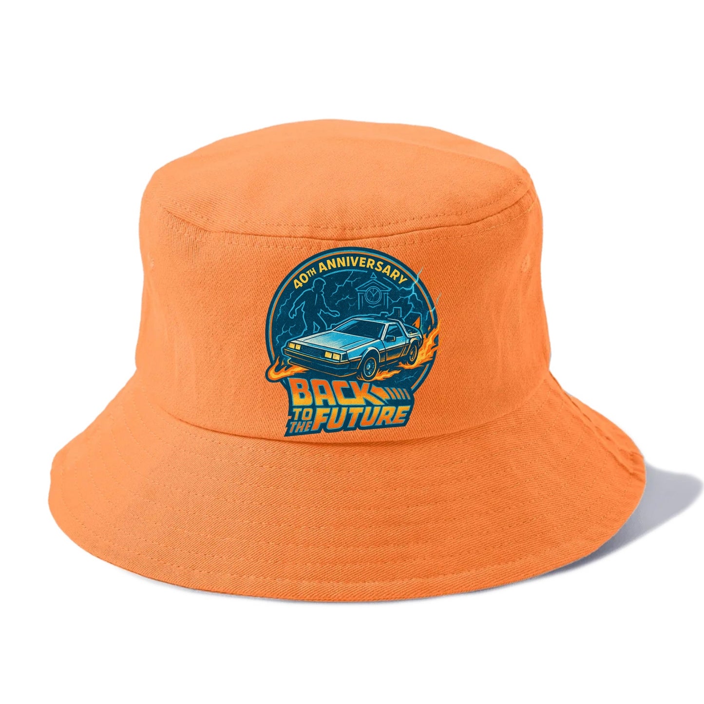 Back To The Future 40th Anniversary - Bucket Hat - Terracotta Clay(Orange)