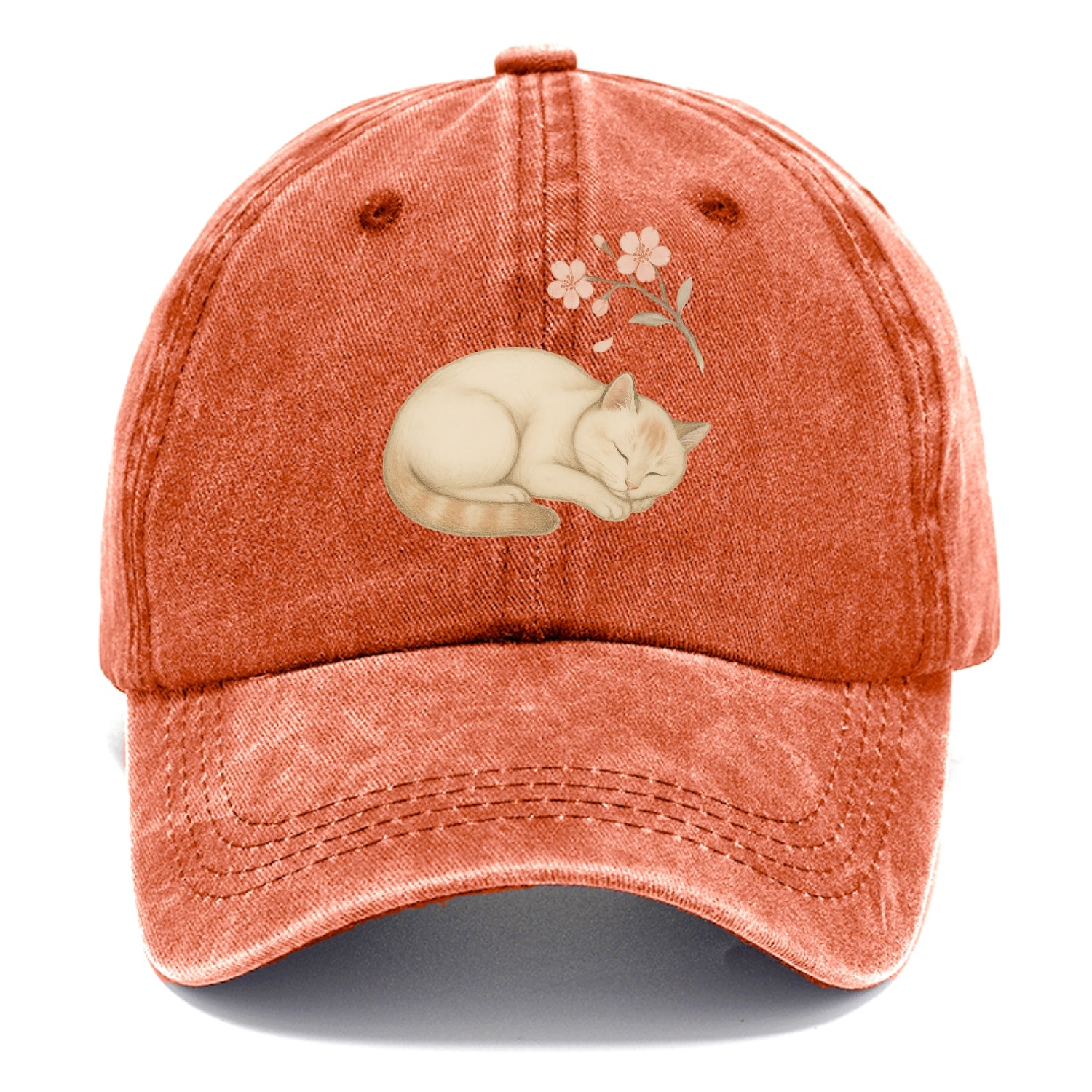Zen Garden Cat  - Classic Cap - Terracotta Clay(Orange)