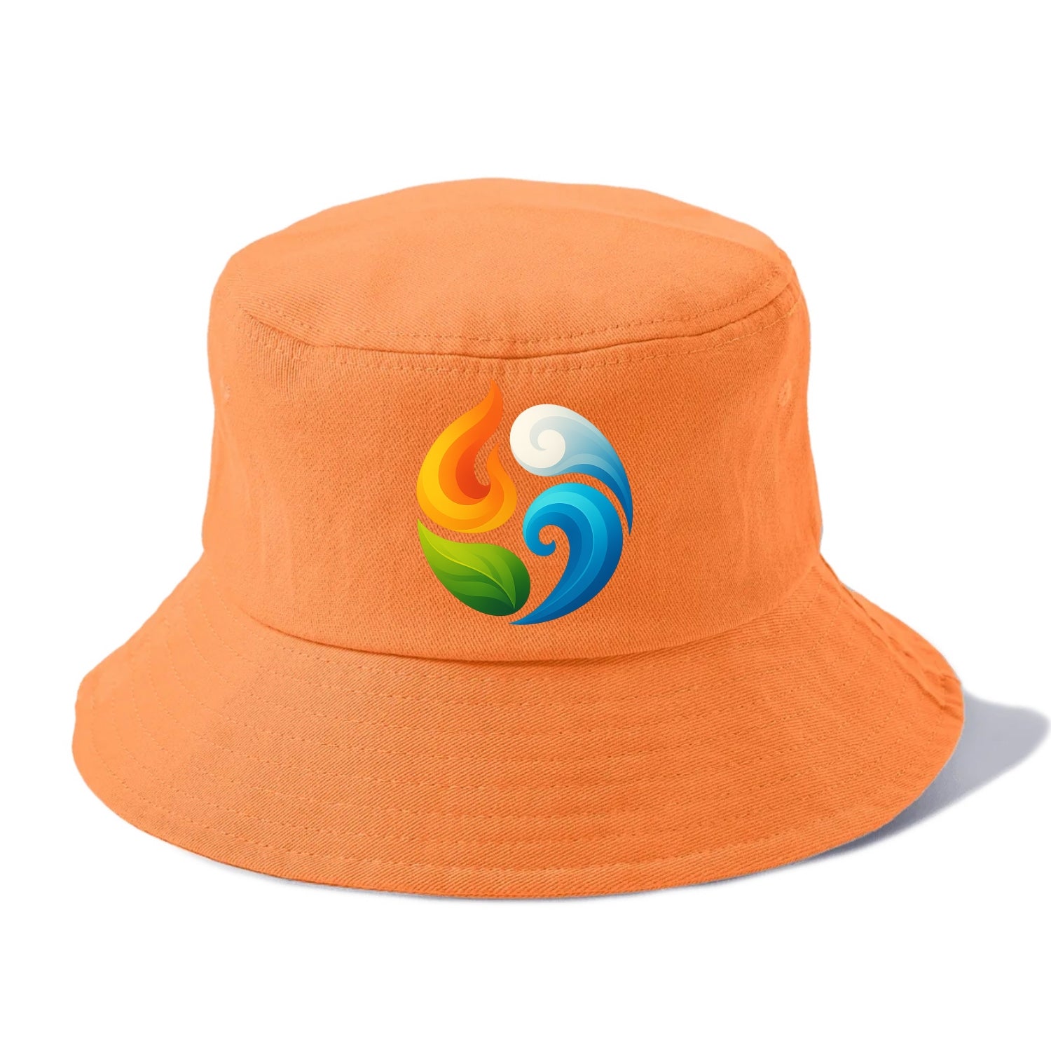 Four Elements Dance - Fire orange, water - Bucket Hat - Terracotta Clay(Orange)