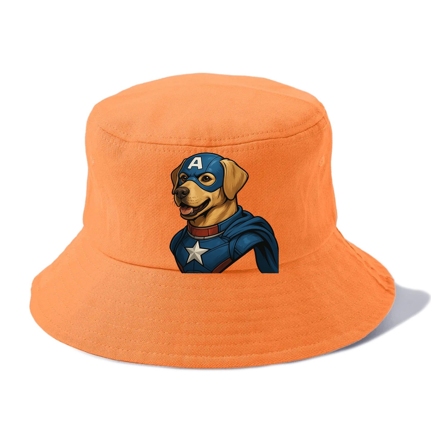 Labrador Patriotic Hero  - Bucket Hat - Terracotta Clay(Orange)
