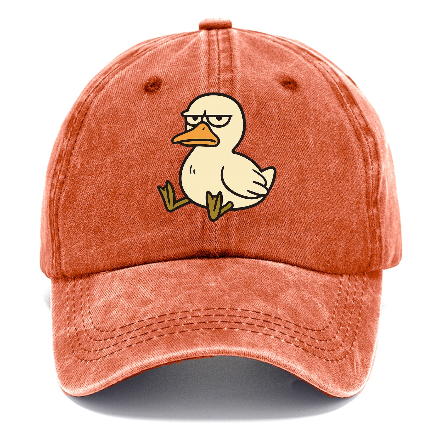 The Duck Judging Silently - Classic Cap - Terracotta Clay(Orange)