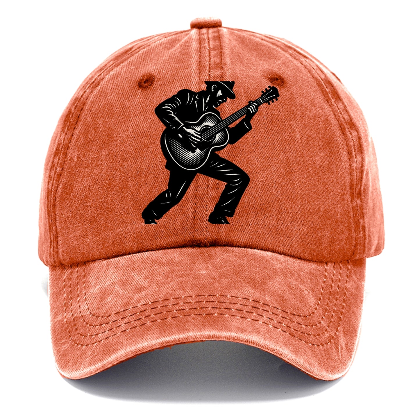 Guitarist playing acoustic guitar - Classic Cap - Terracotta Clay(Orange)