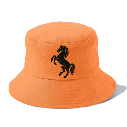 Stallion rearing on hind legs - Bucket Hat - Terracotta Clay(Orange)