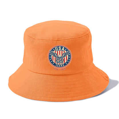 Usa 250 Years Eagle Seal - Bucket Hat - Terracotta Clay(Orange)