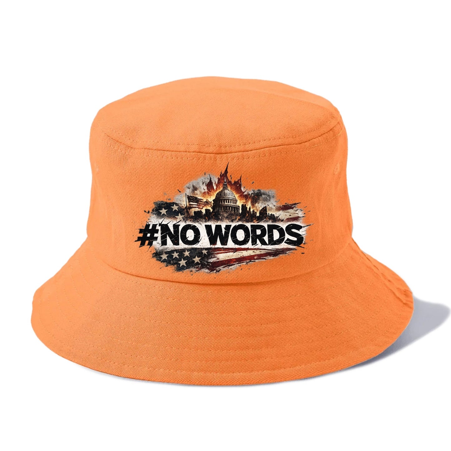 No Words! - Bucket Hat - Terracotta Clay(Orange)