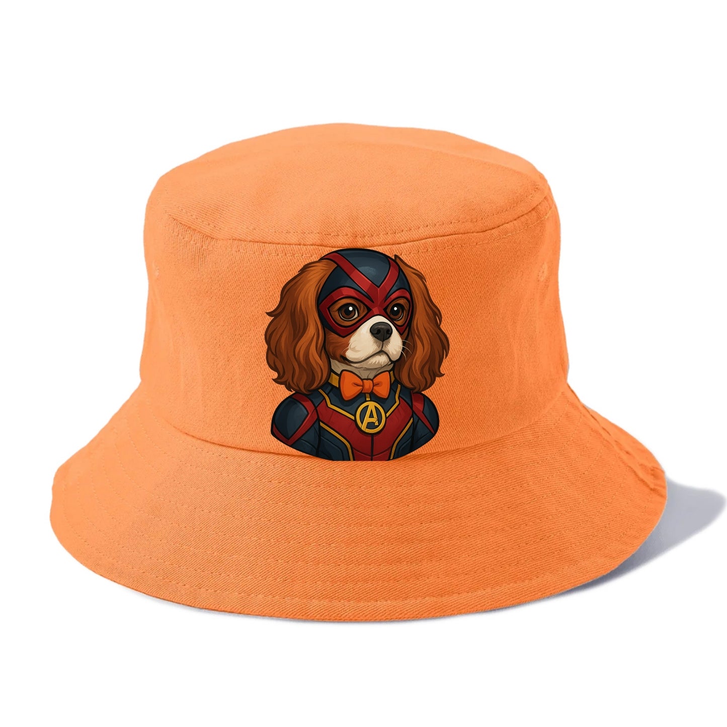 Cavalier King Charles Friendly Hero  - Bucket Hat - Terracotta Clay(Orange)
