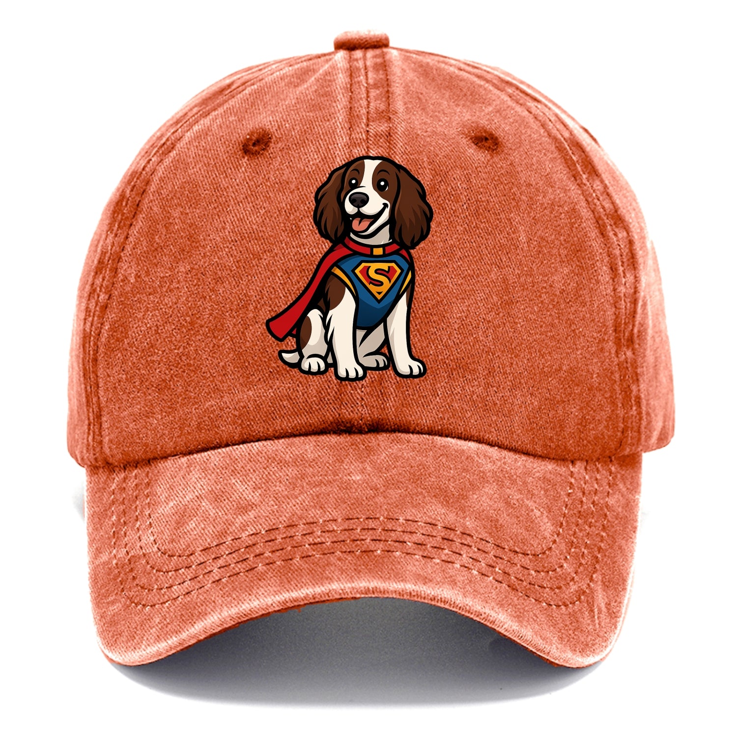 Springer Spaniel Friendly Hero  - Classic Cap - Terracotta Clay(Orange)