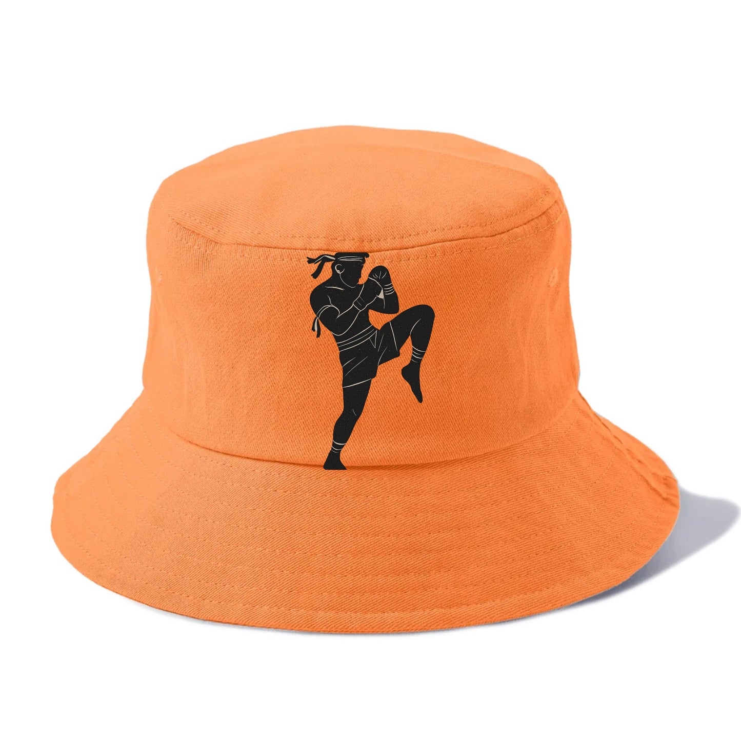 Muay Thai fighter with knee strike - Bucket Hat - Terracotta Clay(Orange)