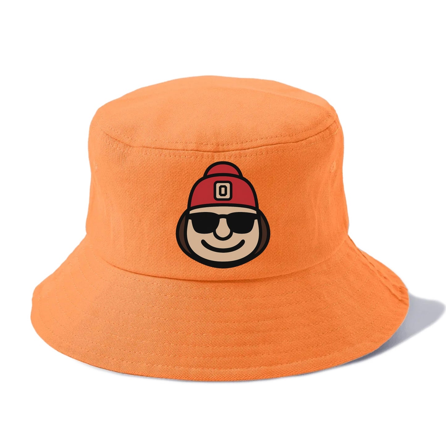 Columbus Brutus wearing Ohio State beanie with Block O patch - Bucket Hat - Terracotta Clay(Orange)